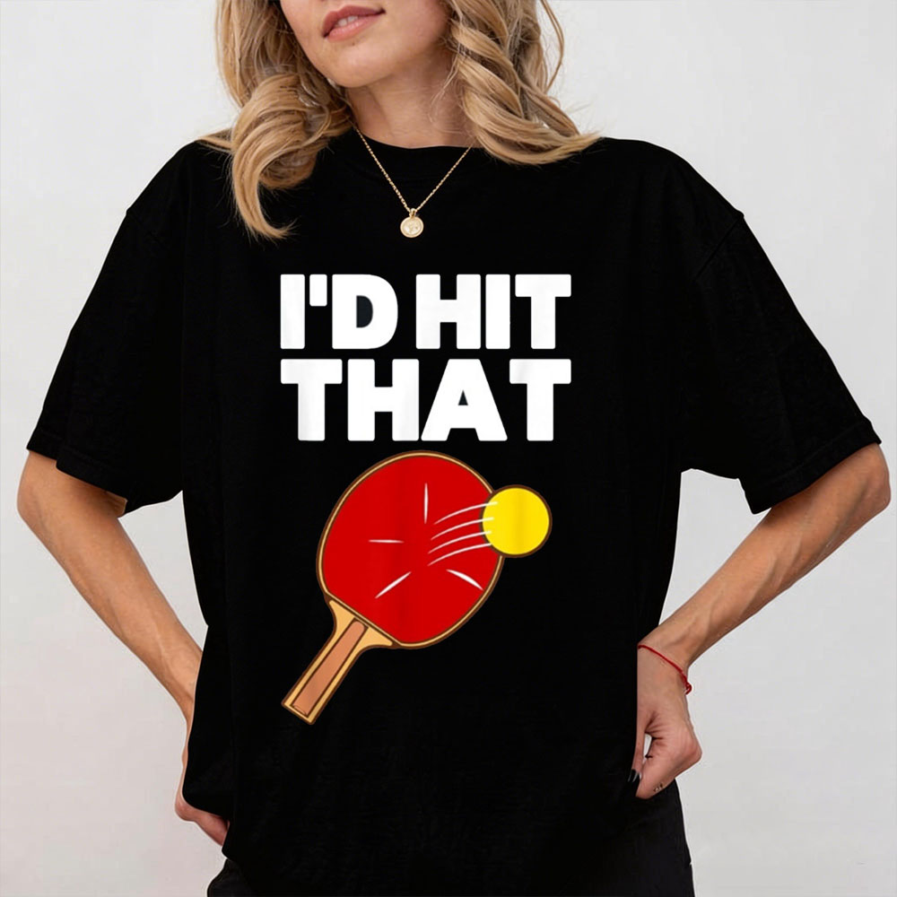Table Tennis Cartoon - Camiseta con diseño de tenis de