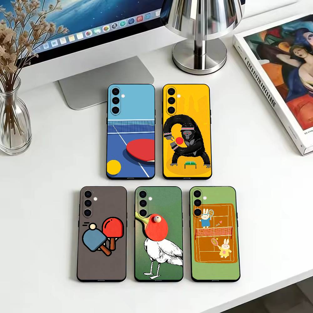 Table Tennis Cartoon - Nueva funda de teléfono con dibujos