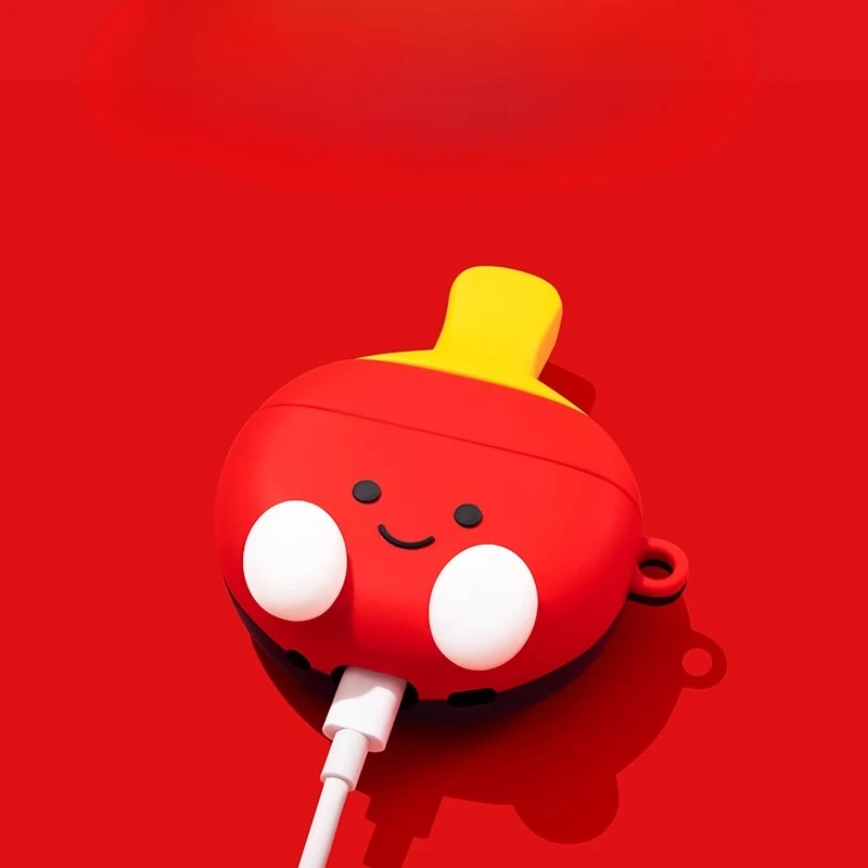 Table Tennis Cartoon - Auriculares de silicona con dibujos animados