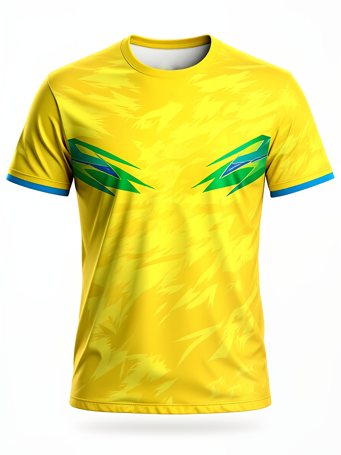 Table Tennis Jersey Butterfly - Camiseta Deportiva Amarilla con Estampado Abstracto