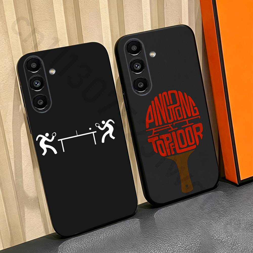 Table Tennis Quotes - Funda de teléfono con raqueta de