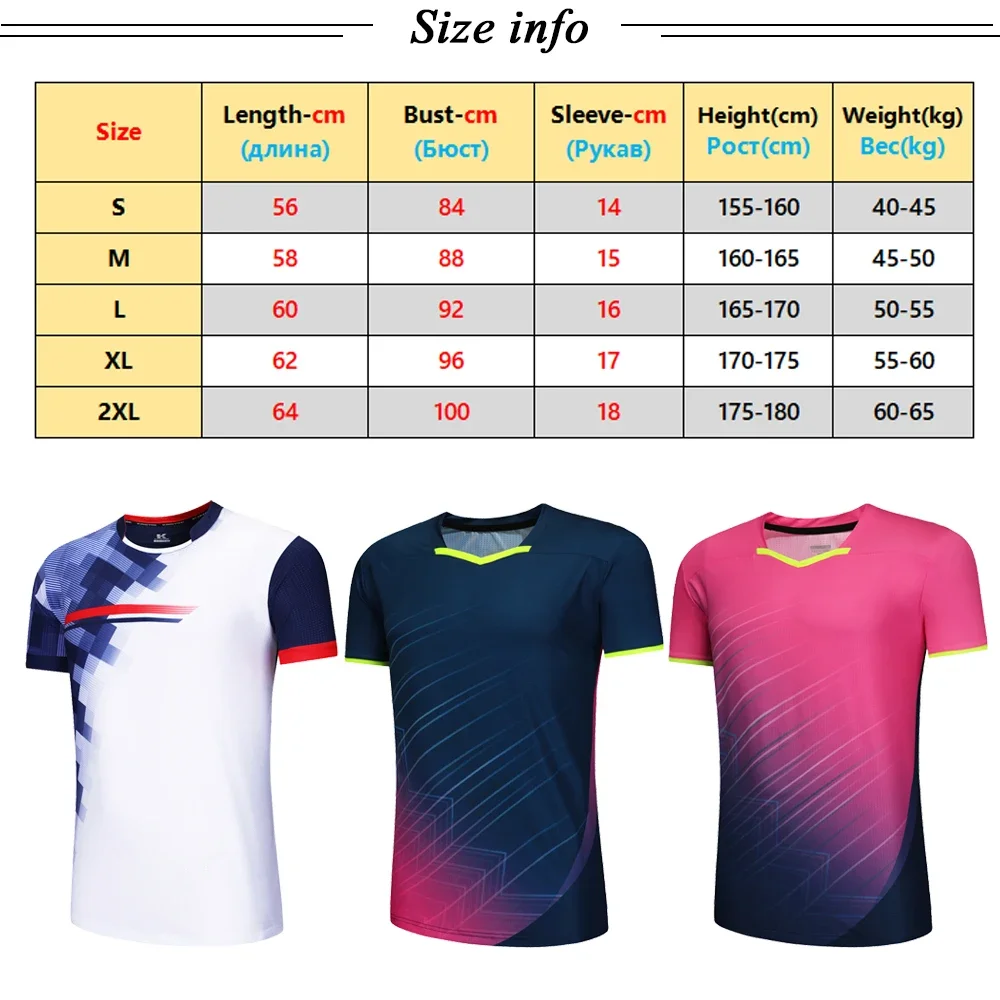 Camisa de bádminton, uniformes - Table Tennis Uniform reseña y precio