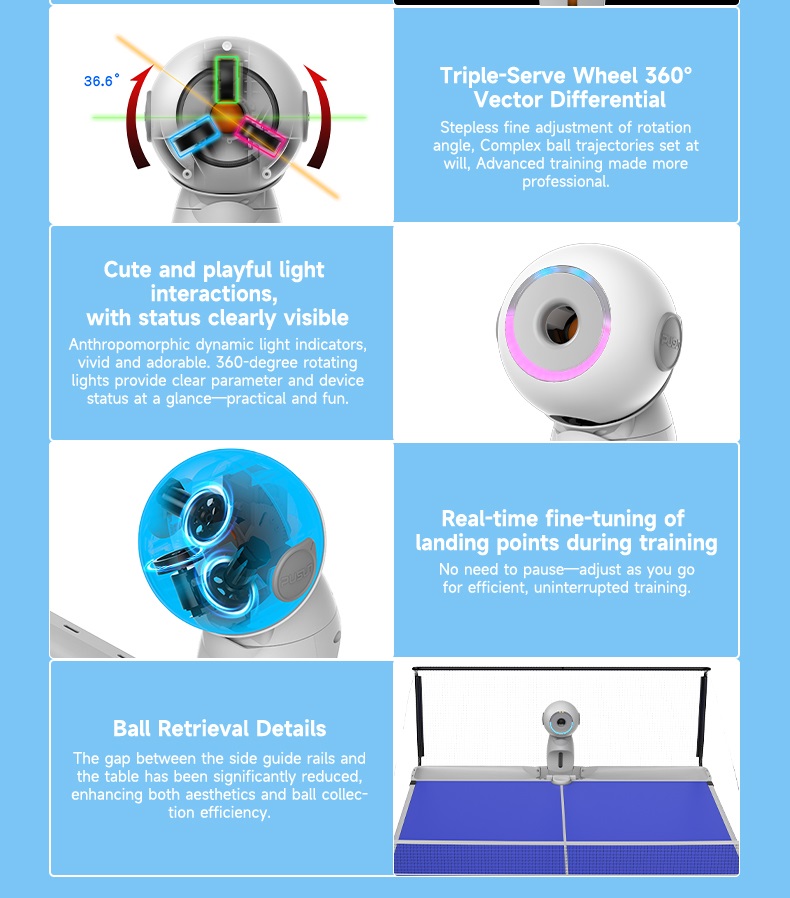 Versión Mejorada, Robot de Ten - Table Tennis Ball reseña y precio