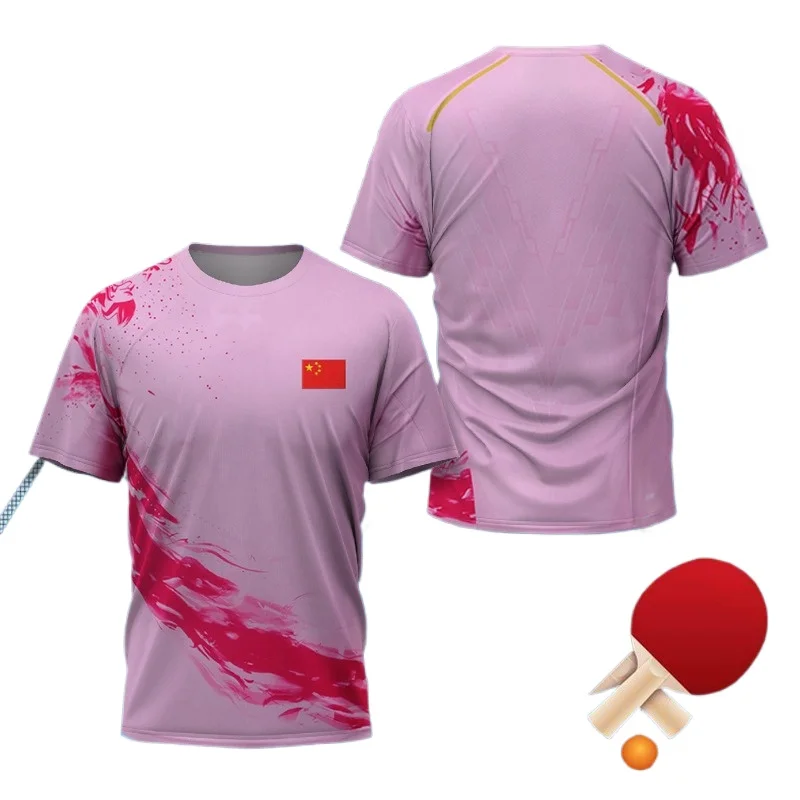 Camiseta con gráfico de tenis  - Table Tennis Uniform reseña y precio