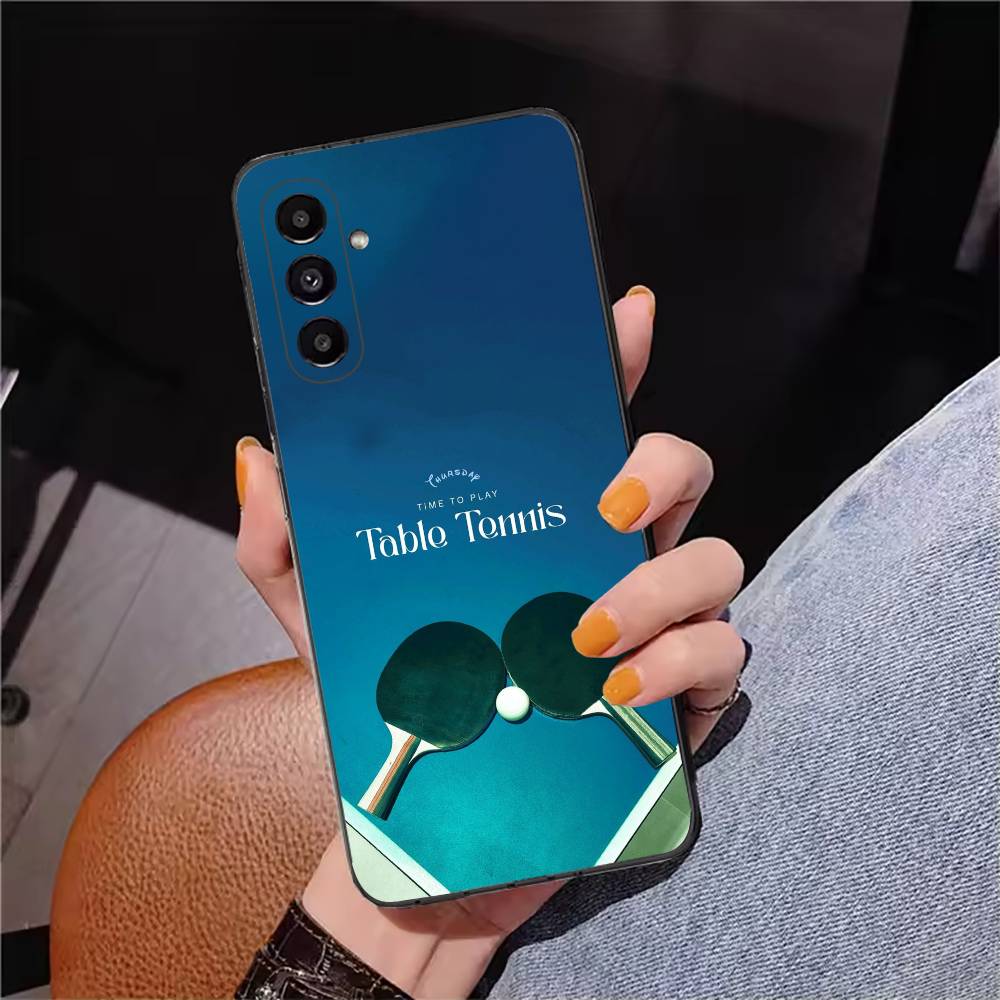 Funda negra suave para raqueta - Table Tennis Cartoon reseña y precio